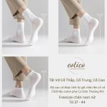 [SET 10 ĐÔI + TẶNG 1] Tất Vớ Nam Nữ Trơn Thế Thao Unisex Cổ Cao, Cổ Trung, Cổ Thấp LT001