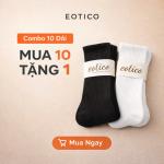 [SET 10 ĐÔI + TẶNG 1] Tất Vớ Nam Nữ Trơn Thế Thao Unisex Cổ Cao, Cổ Trung, Cổ Thấp LT001