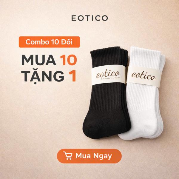 [SET 10 ĐÔI + TẶNG 1] Tất Vớ Nam Nữ Trơn Thế Thao Unisex Cổ Cao, Cổ Trung, Cổ Thấp LT001