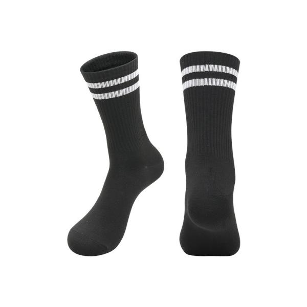 [SET 10 ĐÔI + TẶNG 1] Tất Vớ Nam Nữ 2 Sọc Trắng Đen Thế Thao Unisex Cổ Cao, Cổ Trung, Cổ Thấp LT002