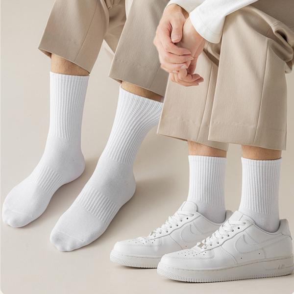 [SET 10 ĐÔI + TẶNG 1] Tất Vớ Nam Nữ Đệm Xù Bàn Chân Trơn Thể Thao Unisex Cổ Cao, Cổ Trung, Cổ Thấp LT007