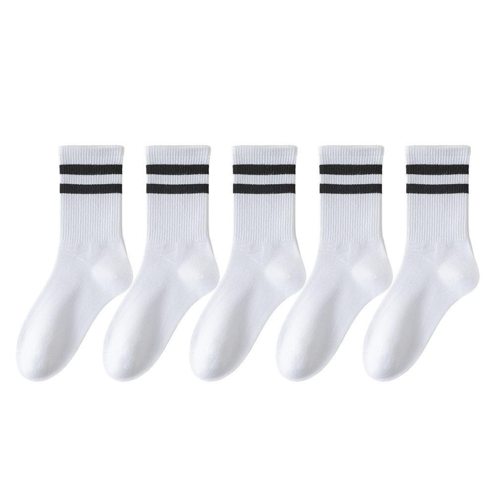 Tất Yoga Nữ 2 Sọc Nhiều Màu Thể Thao Unisex Cổ Cao LT004